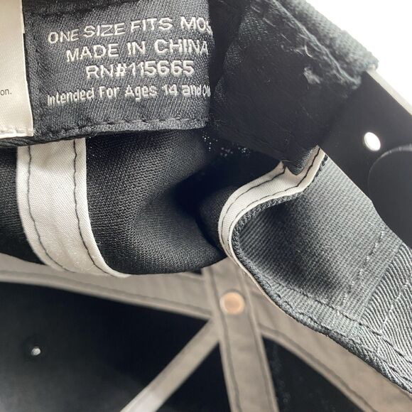 American Psycho Hat Adult OSFM Snapback Black Adjustable Horror Movie NWOT - Picture 7 of 9